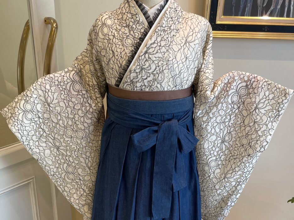 レース×デニム袴コーデ紹介👖🎀